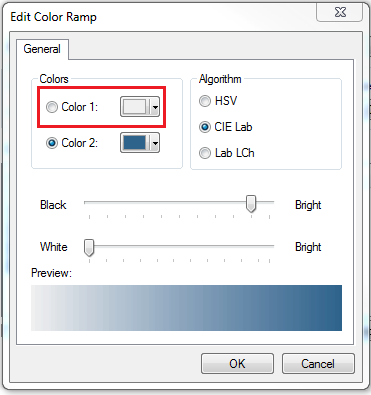 This is the Edit Color Ramp dialog box.