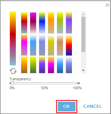 This is the color ramp options available.