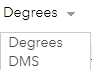 This is the Degrees field.