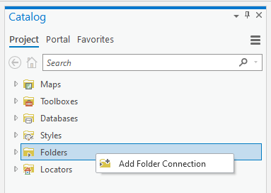 Connect to folders on a local or network computer that provide the items needed to complete and archive a project.