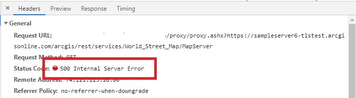 Image of the 500 Internal Server Error message