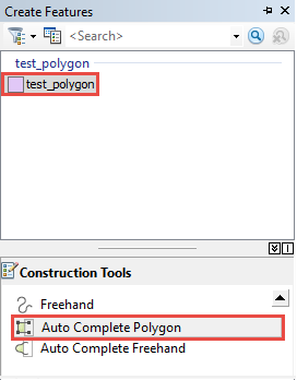The Auto Complete Polygon tool