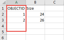 Excel table to be joined