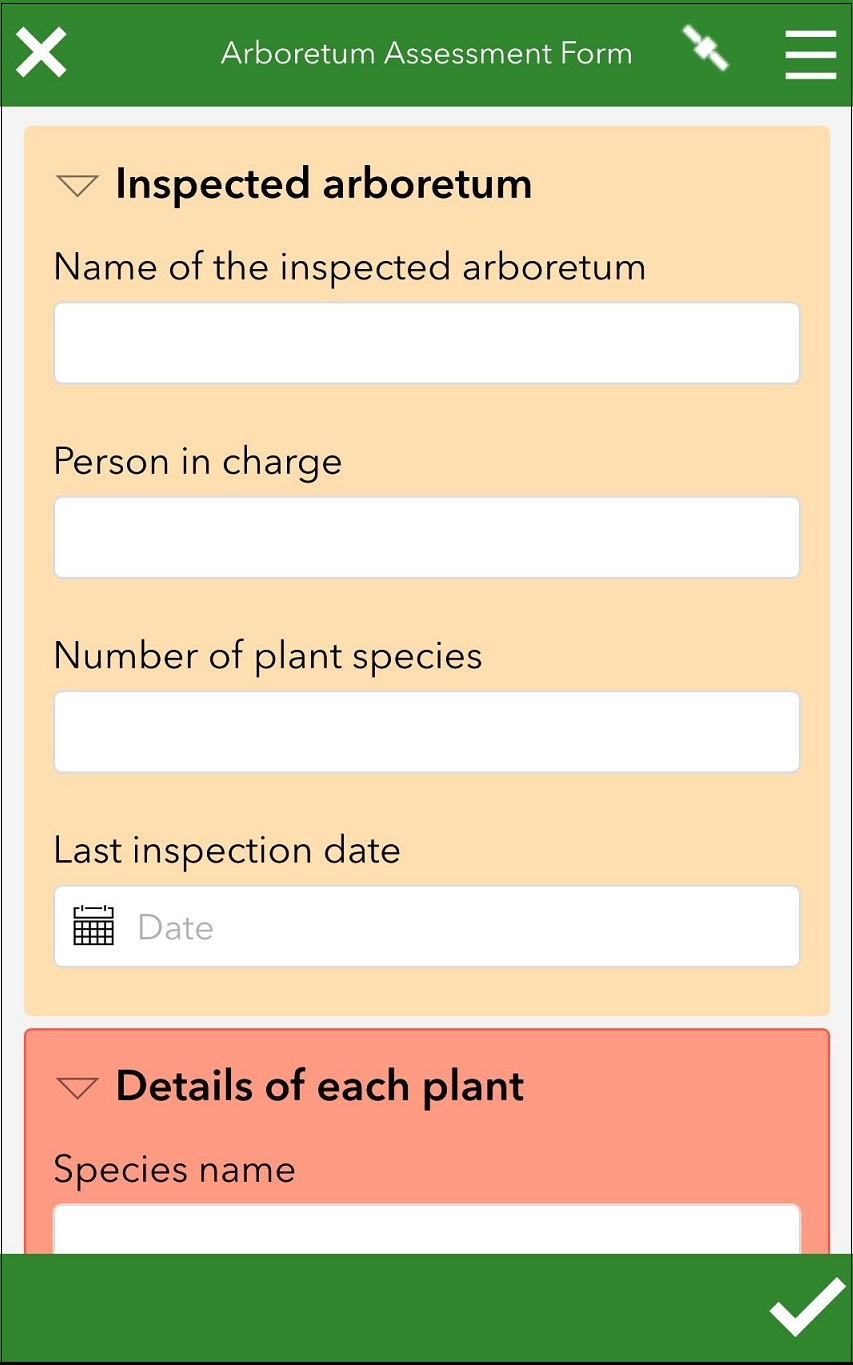 The survey in the field app