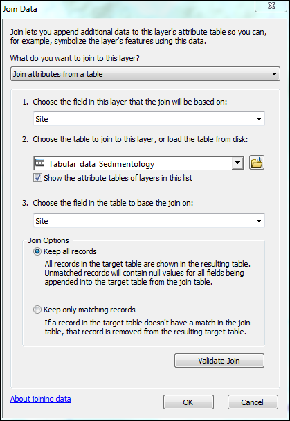 This is the Join Data dialog box.