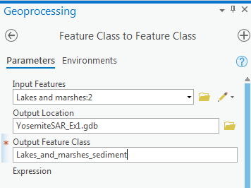 Configure the feature class