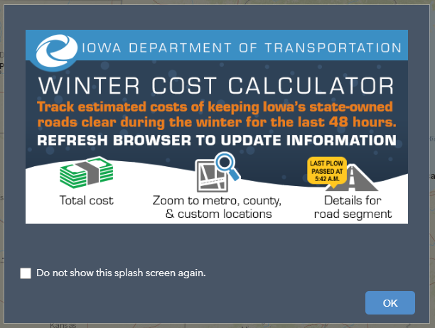 The Winter Cost Calculation web app
