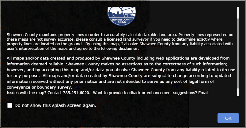 Shawnee County, KS Property Search web app