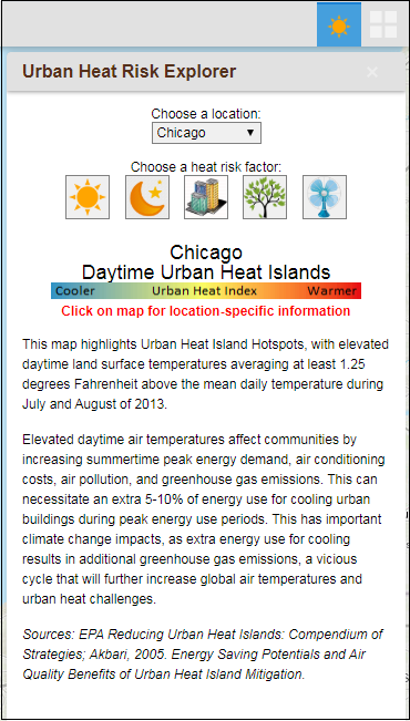 The Urban Heat Risk Explorer App web app