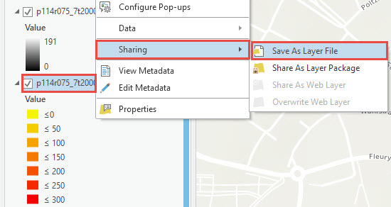 Sharing > Save As Layer File option