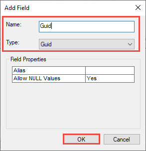 Image of the Guid field