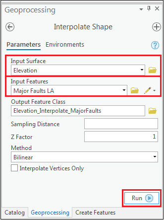 The Interpolate Shape pane.