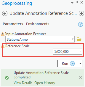 Image of the Update Annotation Reference Scale tool