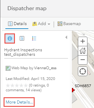 Image showing the Dispatcher map details