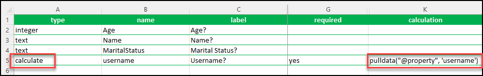 New updated XLSForm