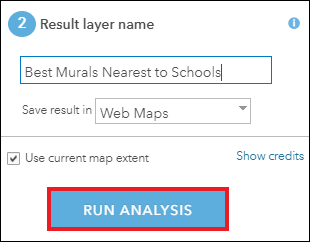 Image of the RUN ANALYSIS button