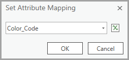 The Set Attribute Mapping dialog box