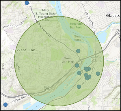 Instru o Criar Um C rculo Tempor rio No ArcGIS Online Map Viewer