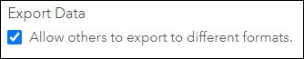 Image of the Allow others to export to different formats check box