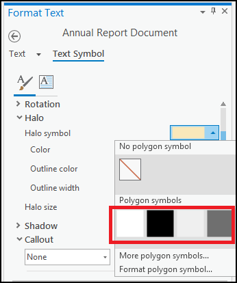 Image showing the preset halos.