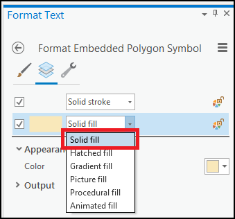 Image showing the Solid fill option for the halo.