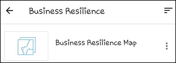 Image showing the Business Resilience group does not display the Singapore test web map.