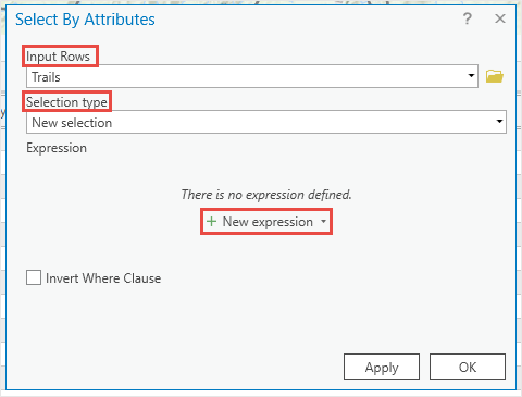 Image of the Select By Attributes dialog box