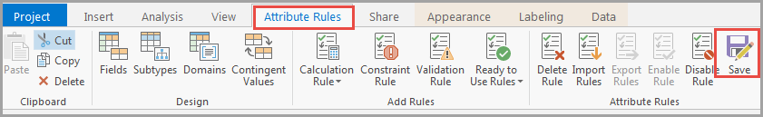 Saving the changes made to the rule properties to enable the editing.