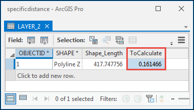 The attribute table for LAYER_2.