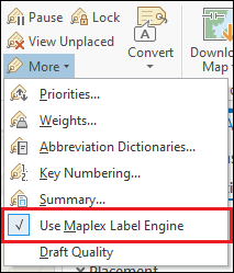 Enable the Maplex Label Engine on the Labeling tab in the Map group on the top ribbon to create labels for the overlapping point features.