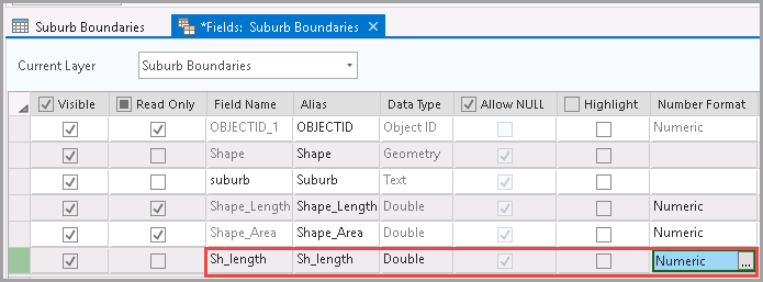 A new field is created in the attribute table to populate the Shape_Length value.