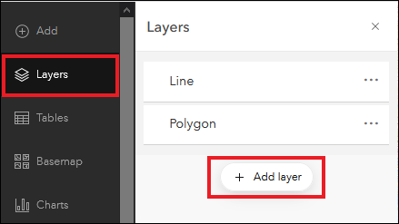 The hosted feature layer added in the web map to be configured as the underlying layer.