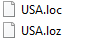 a new locator containing .loc and .loz files