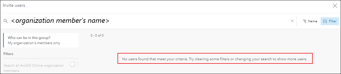 No users found that meet your criteria. Try clearing some filters or changing your search to show more users.