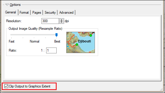 Check the Clip Output to Graphics Extent check box in ArcMap to export the map with map elements that exceed the page area.