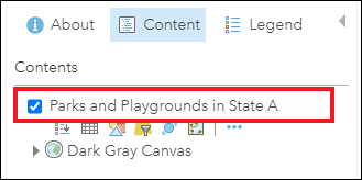 The layer name updated in the Contents pane in Map Viewer Classic.