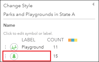Type space in the LABEL column of the symbology label to hide it in the map legend.