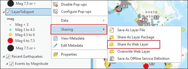 How To: Enable Export And Sharing For Data Added From ArcGIS Online In ...