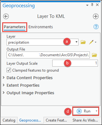 Configure the Layer To KML tool in ArcGIS Pro to convert the raster layer into a KML file.