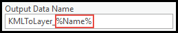 The Output Data Name with %NAME%