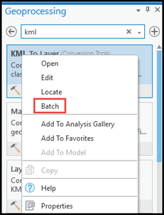 Select Batch tool