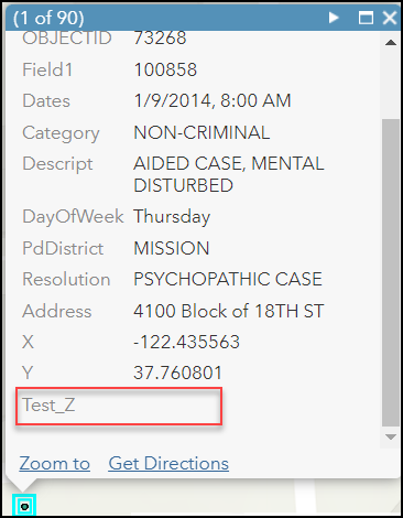 The example of a null value returned when using an Arcade expression in ArcGIS Online Map Viewer Classic.