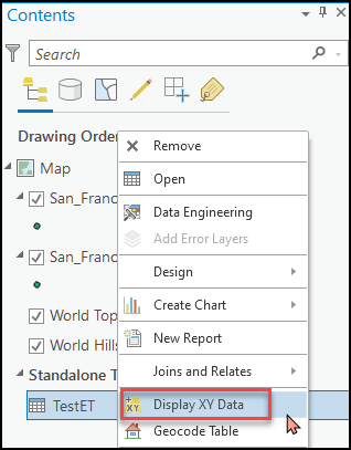 Select the Display XY Data option to enable the Z-values.
