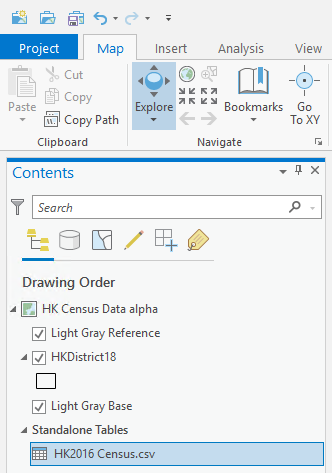 The ArcGIS Pro Contents pane with the selected file