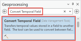 ArcGIS Pro Geoprocessing tool search pane