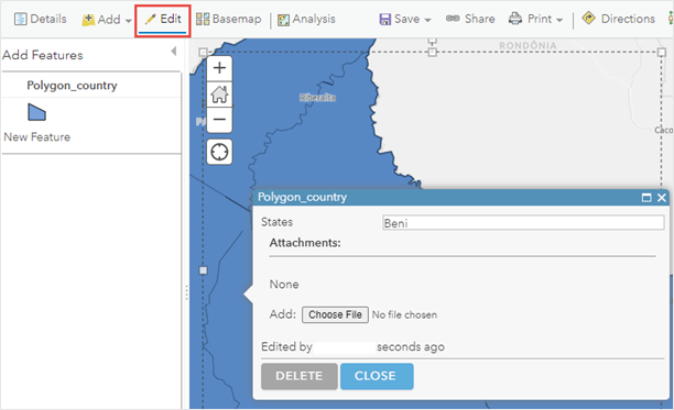 In ArcGIS Online Map Viewer Classic, the vertices are not displayed and editable even after clicking the feature layer during the edit session.
