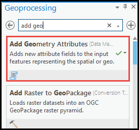 Search for Add Geometry Attributes