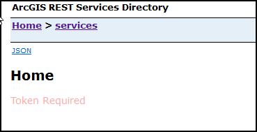 Token Required error in ArcGIS REST Services Directory