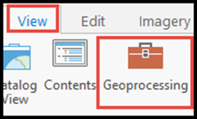 Navigate to Geoprocessing