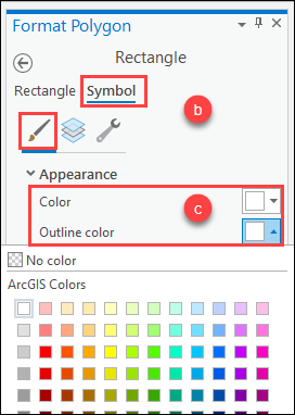 The Format Polygon pane.